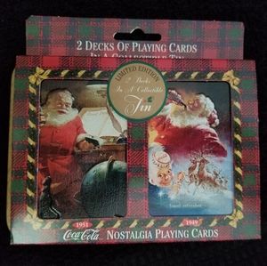 🛍 1997 LE Collectible Coca-Cola Nostalgia Playing Card Decks